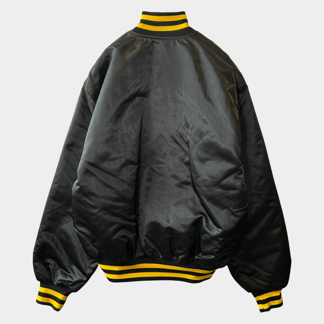 90's ブランド不明 U.S.ARMY ナイロンスタジャン 黒 (M)/A5329O-SO