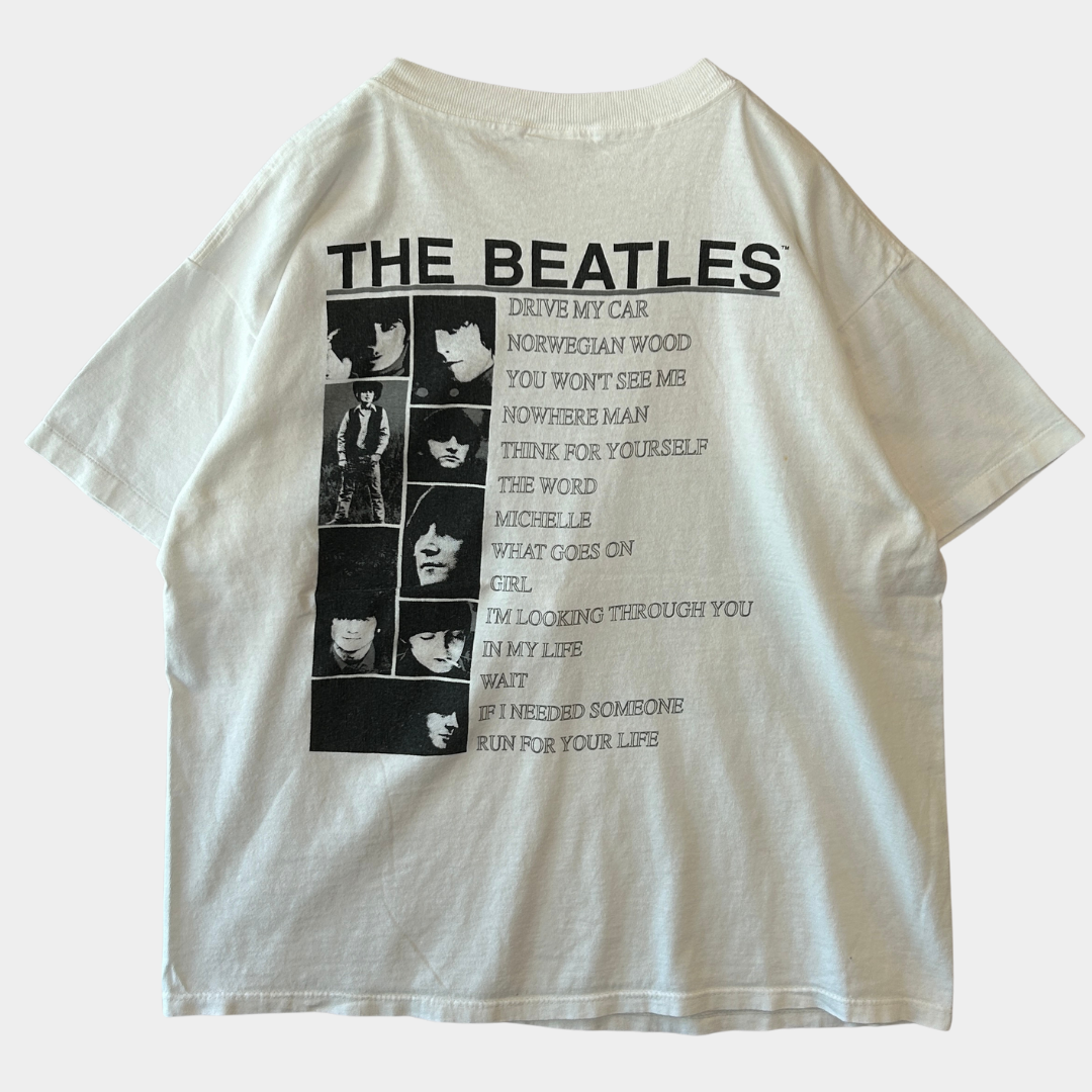 90's The Beatles ビートルズ RUBBER SOUL Tシャツ 白(L)A7612T-SO