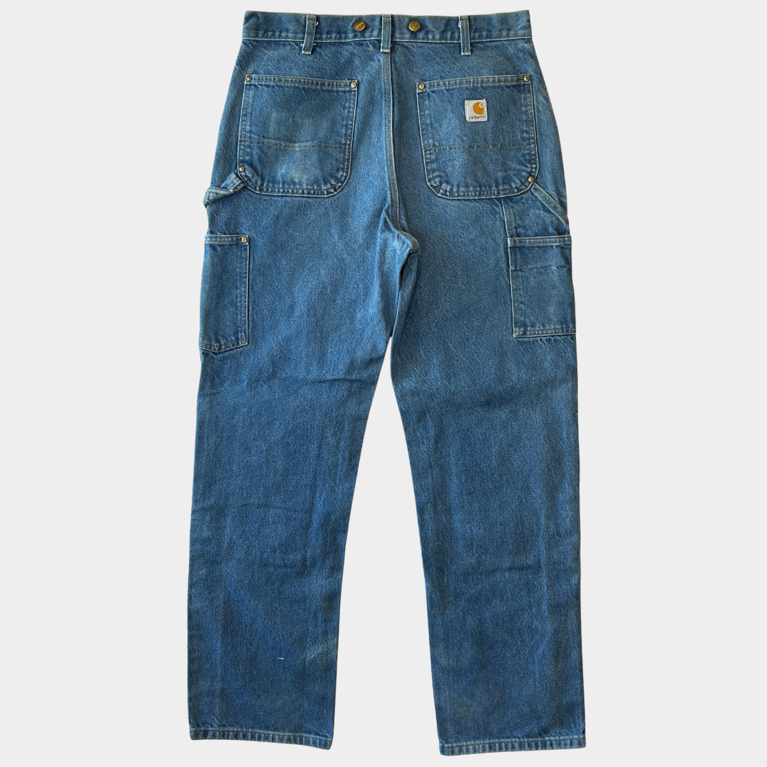00's Carhartt カーハート デニム ダブルニーパンツ サスペンダーボタン B07 DNM(33×32)/B2759P-SO
