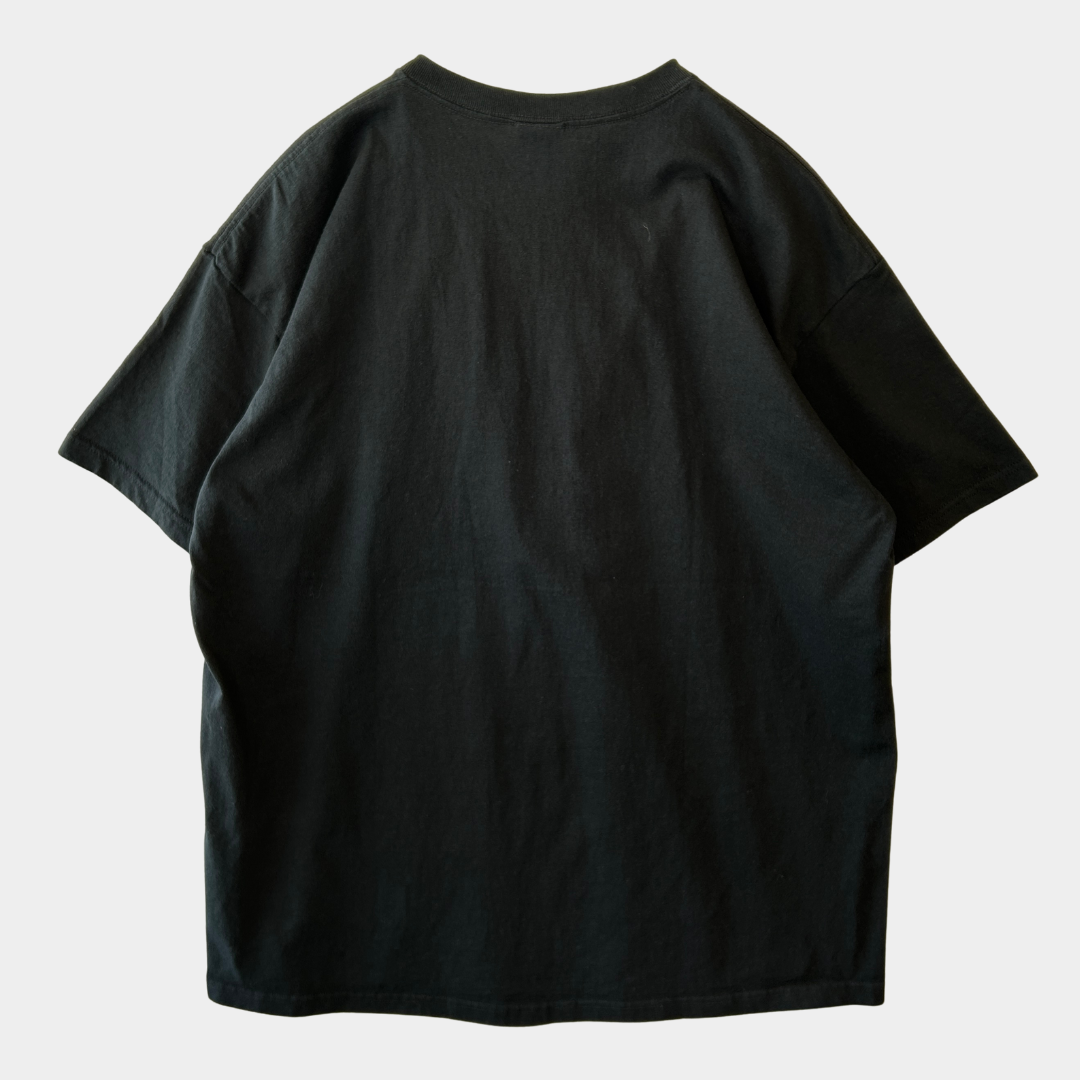 00's ALCOHOL & KARAOKE DON'T MIX メッセージTシャツ 黒(XL)/A7324T-SO
