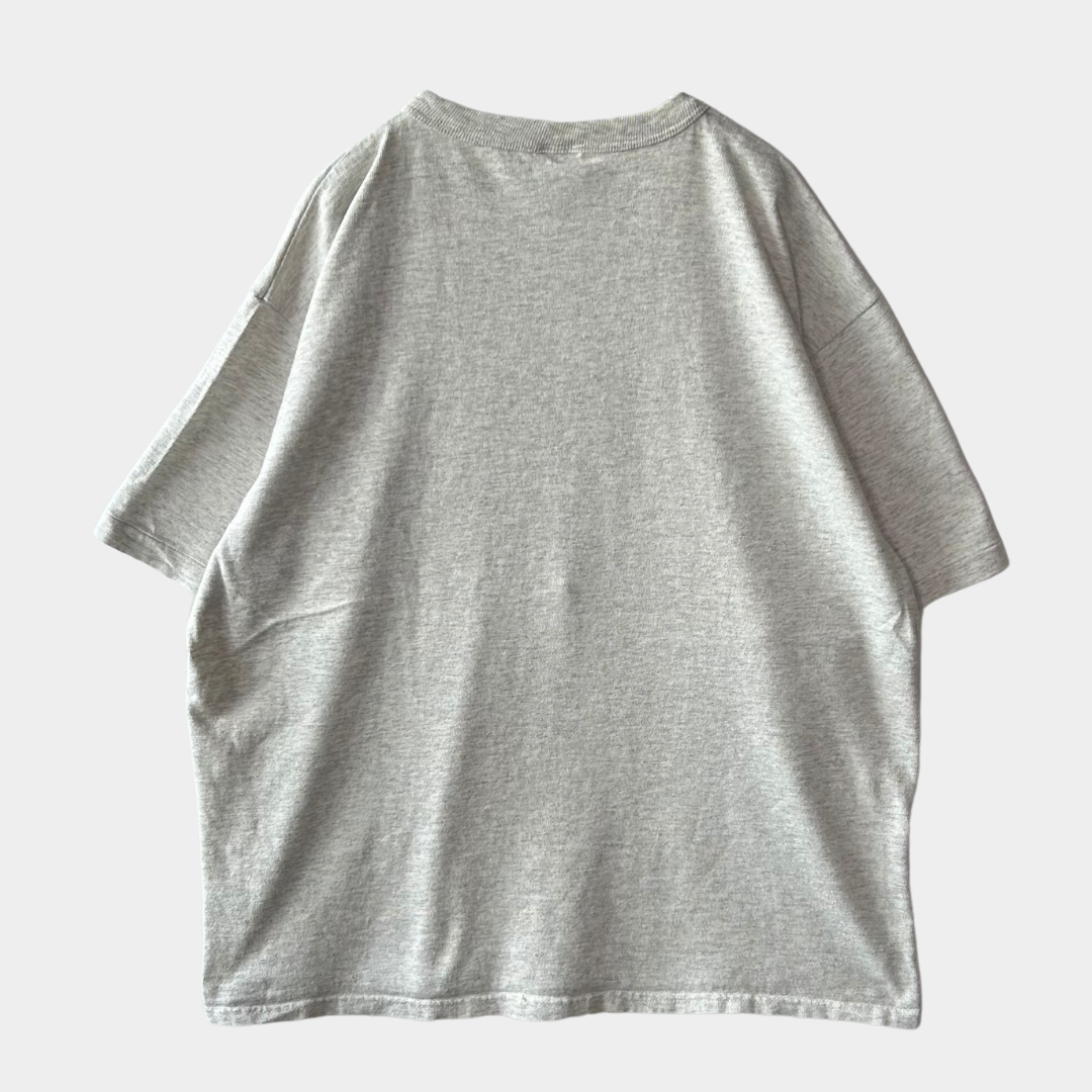 90's CHAMPION ミニロゴTシャツ グレー (XL)/A4348T-S