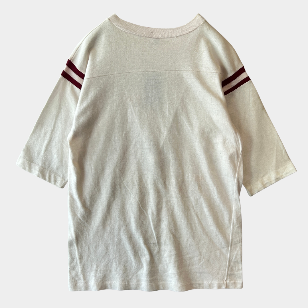80's ARTEX スヌーピー GO TEAM! フットボールTシャツ (L)/A7304T-SO