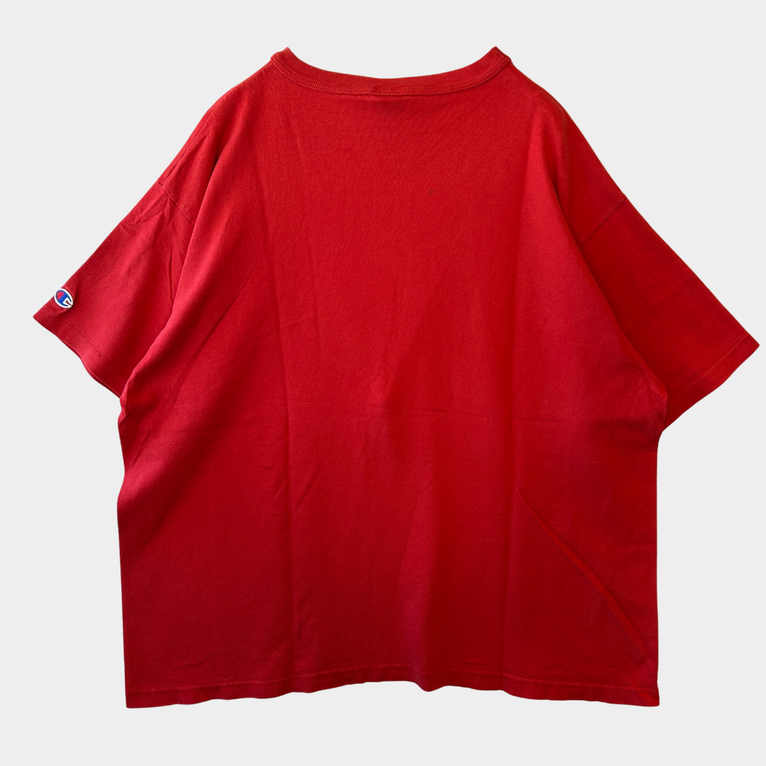 90's Champion MONTCLAIR STATE UNIVERSITY カレッジTシャツ USA製 赤(XL)/A7314T-SO