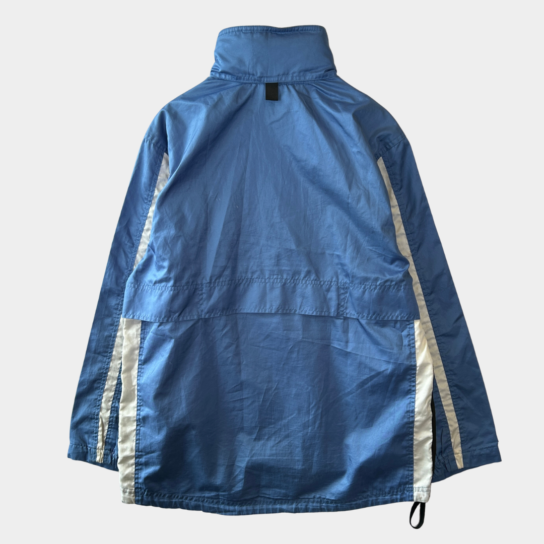 00's NIKE ハーフジップジャケット アノラックパーカー 水色 (S)/A4789J-SO