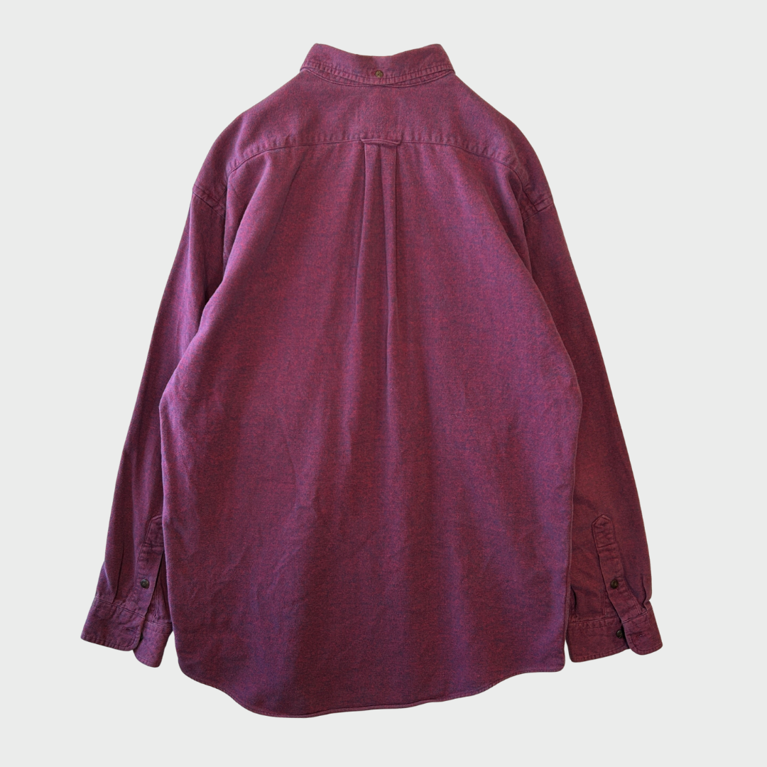 90's Eddie Bauer Sonoma Heather ネルシャツ ボルドー L /A8401SH-SO
