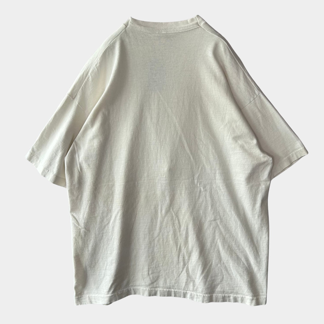 90's Woodstock 1994ウッドストック 染み込みプリントTシャツ 白 Fruit of the loom(XL)/A3947T-SO