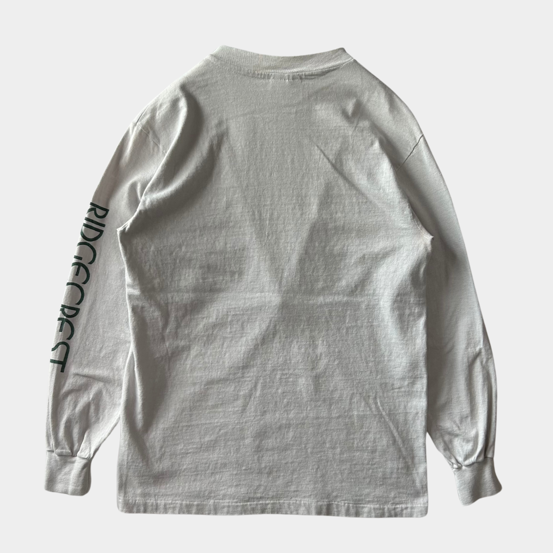 90's "RIDGCREST" L/S T-shirt ロンT 袖プリント(M)/A6380T-SO