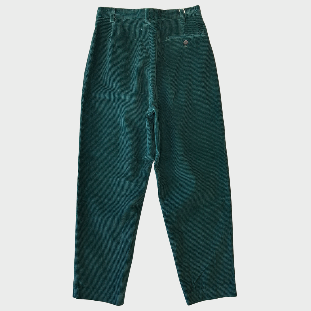 90's Eddie Bauer エディバウアー アウトタック コーデュロイパンツ 緑 (L28)/A4911P-SO