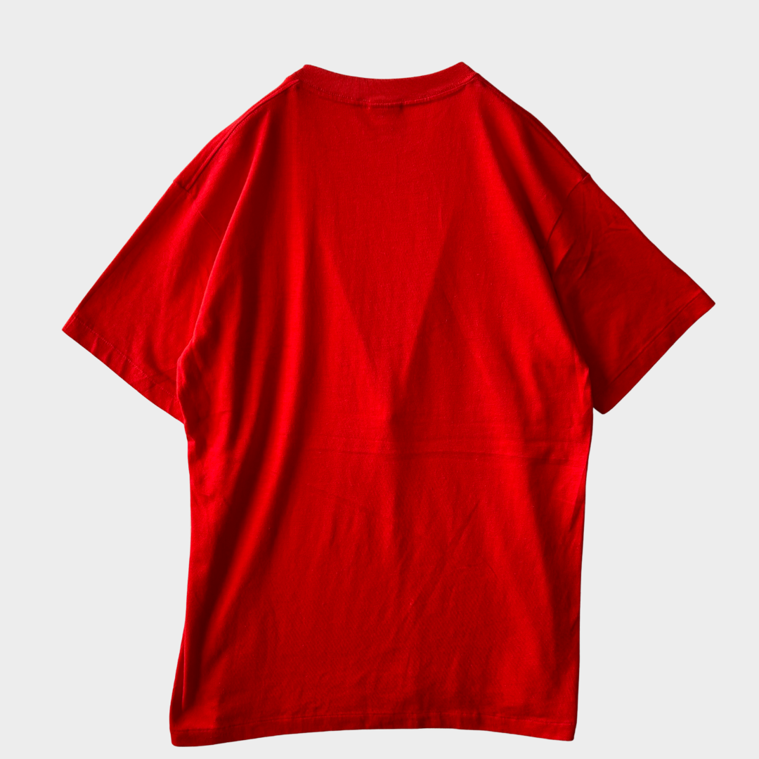 80's NIKE AIR JORDAN ウィングロゴTシャツ 赤(L)A6360T-SO