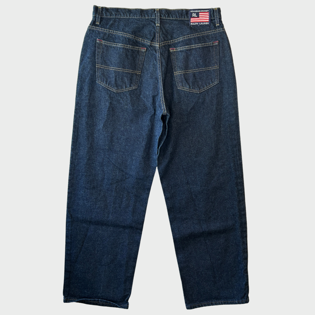00's Polo Jeans Company RL デニムパンツ 濃紺 (36×32)/B2307P-SO
