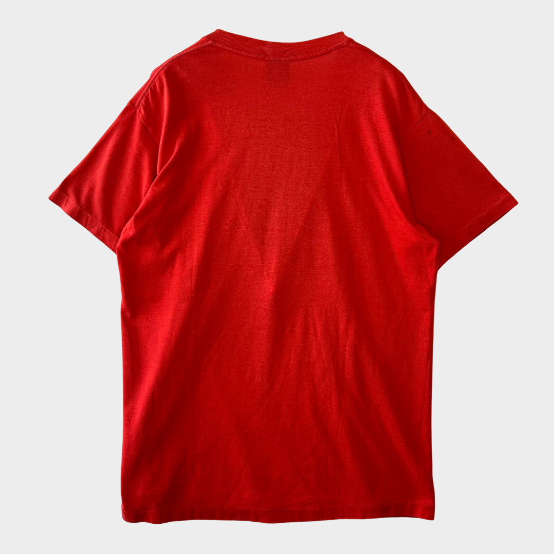 80's NIKE 紺タグ ロゴTシャツ 赤 L/A6423T-SO