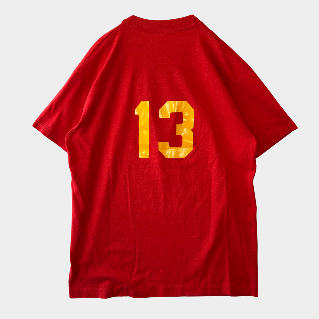 90's SUBWAY サブウェイ ナンバリング 企業Tシャツ サンドイッチ 赤/A7244T-SO