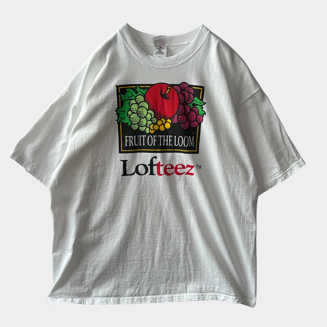 00's Fruit of The Loom Lofteez 企業Tシャツ 白(XL)/A6441T-SO