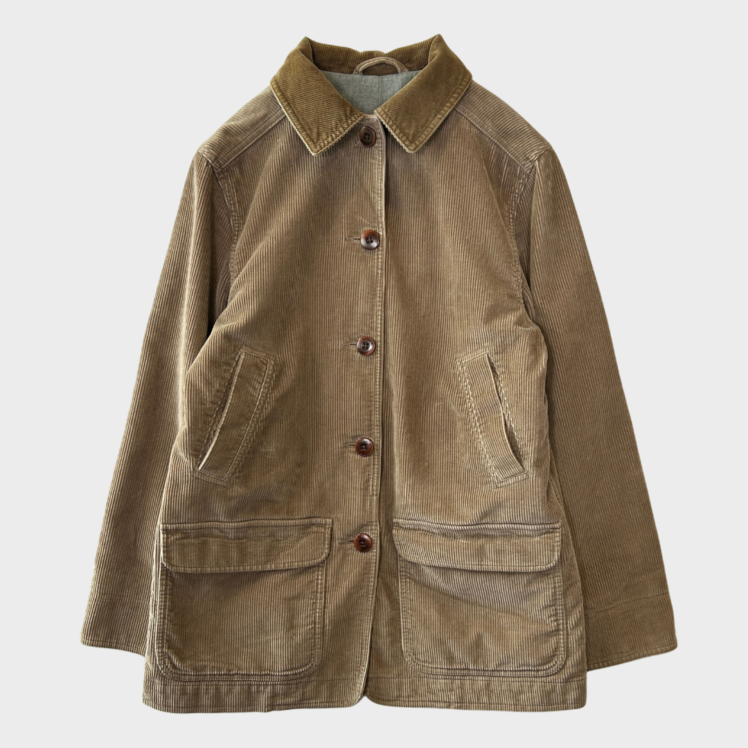 90's L.L.Bean WOMEN'S コーデュロイ ハンティングジャケット ブラウン S /A5581J-SO
