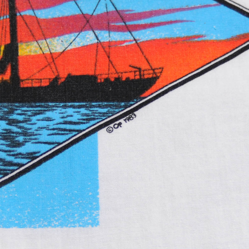 80's OCEAN PACIFIC 太平洋 オープンカラーシャツ 白/A3734SH-SO