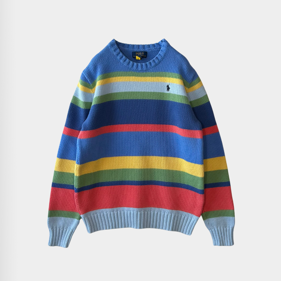 00's Polo by Ralph Lauren コットンニット マルチカラー (XL)/B0730S-SO