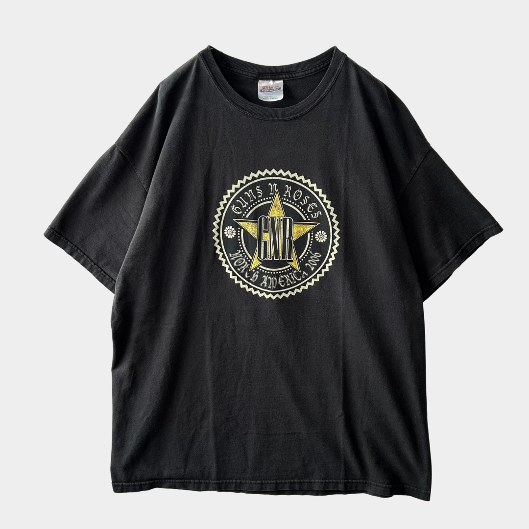 00's GUNS N' ROSES ガンズアンドローゼス 2006アメリカツアーTシャツ 黒(XL)/A6478T-SO