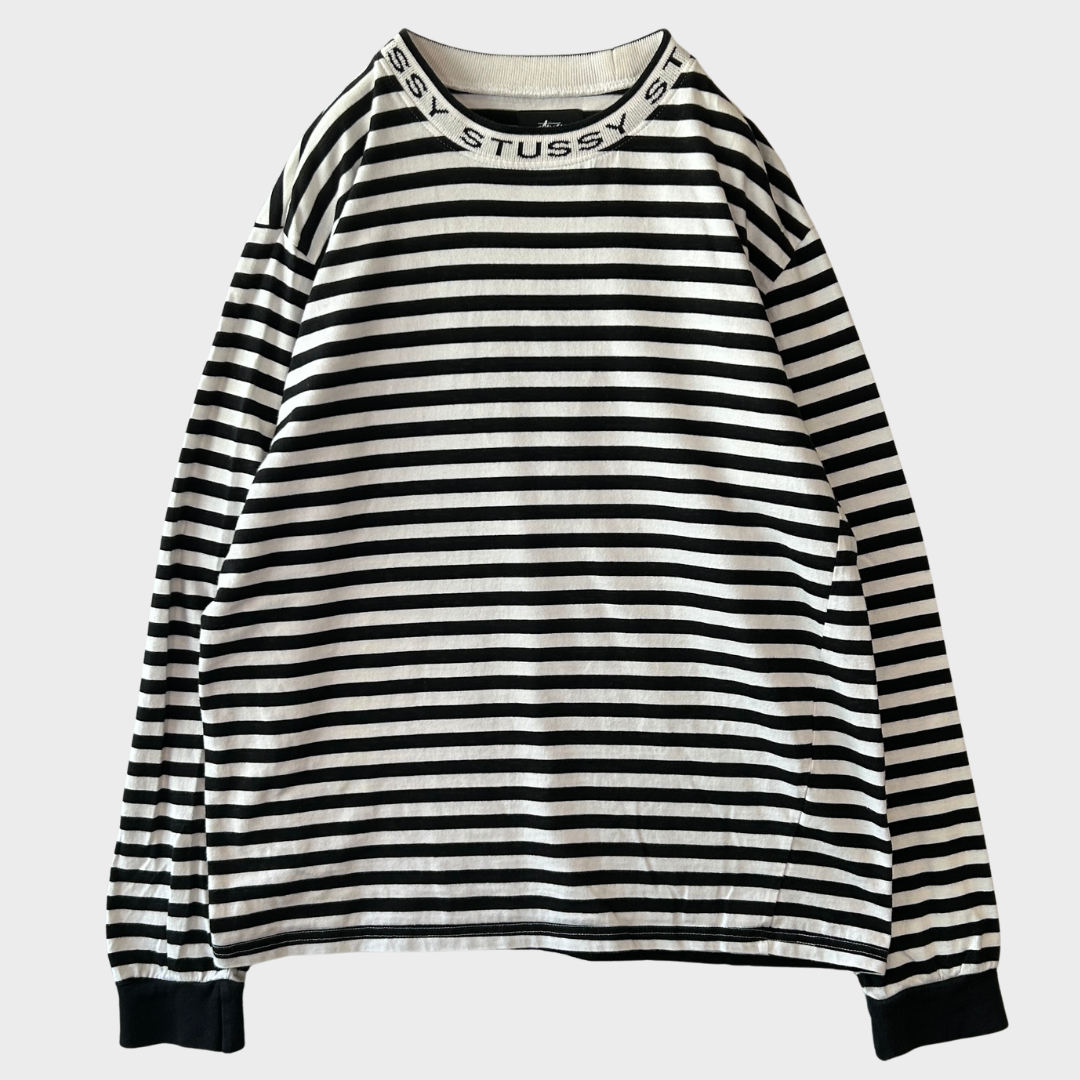 00s old stussy サーマル ロンT ボーダー 00's Stussy ステューシー ボーダーロンT 白黒 (L)/A9335T-SO – PAGE