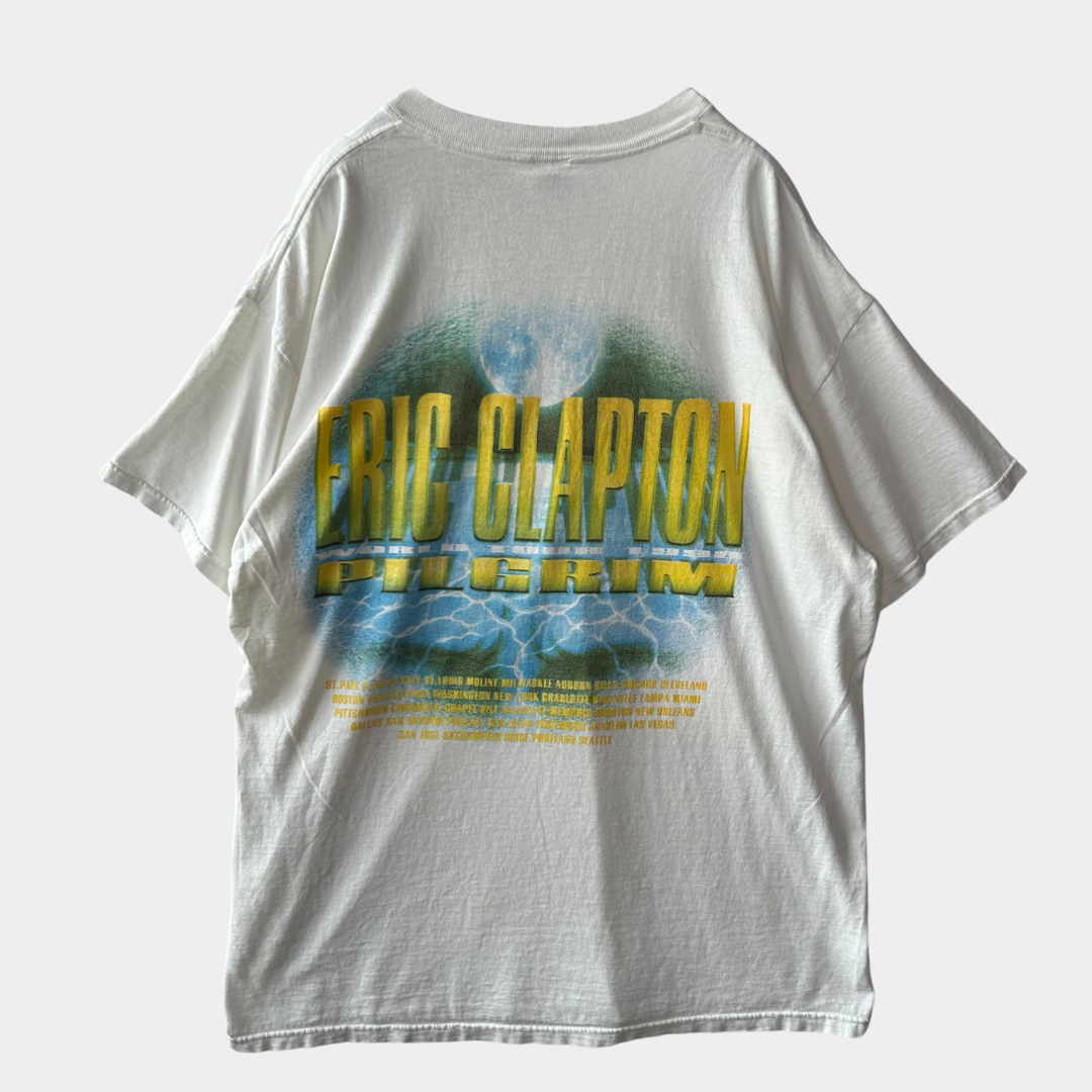 90's ERIC CLAPTON エリッククラプトン”PILGRIM"ワールドツアーTシャツ 白(XL)/A7019T-SO