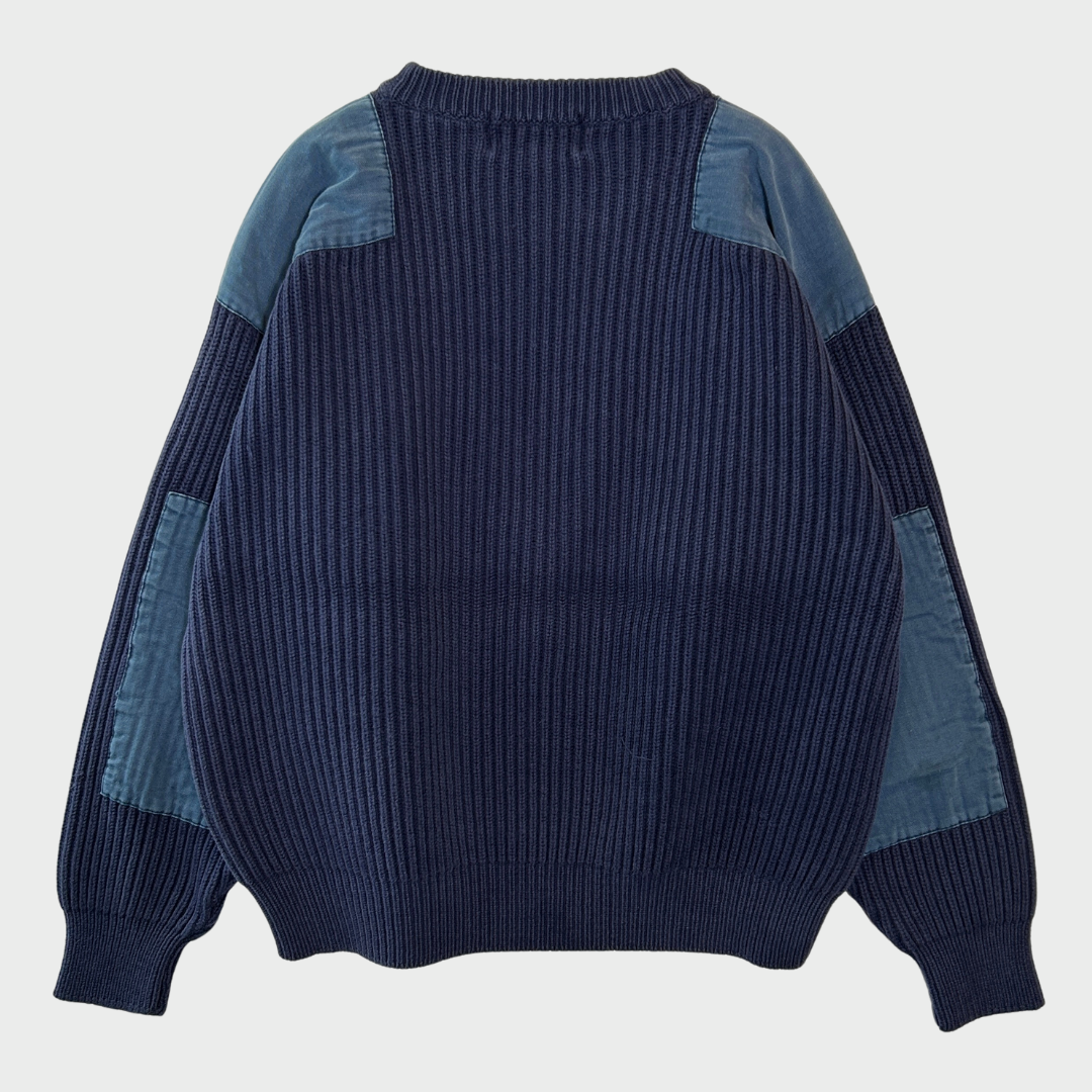 90's Eddie Bauer コマンドセーター ネイビー M /A8140K-SO
