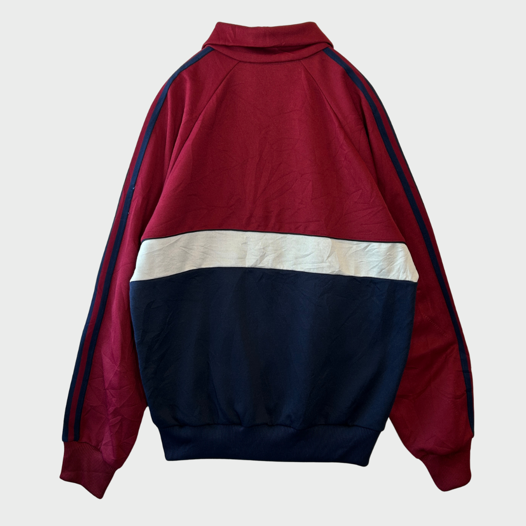 80's Adidas トラックジャケット 赤、ネイビー、グレー M /A5997J-SO
