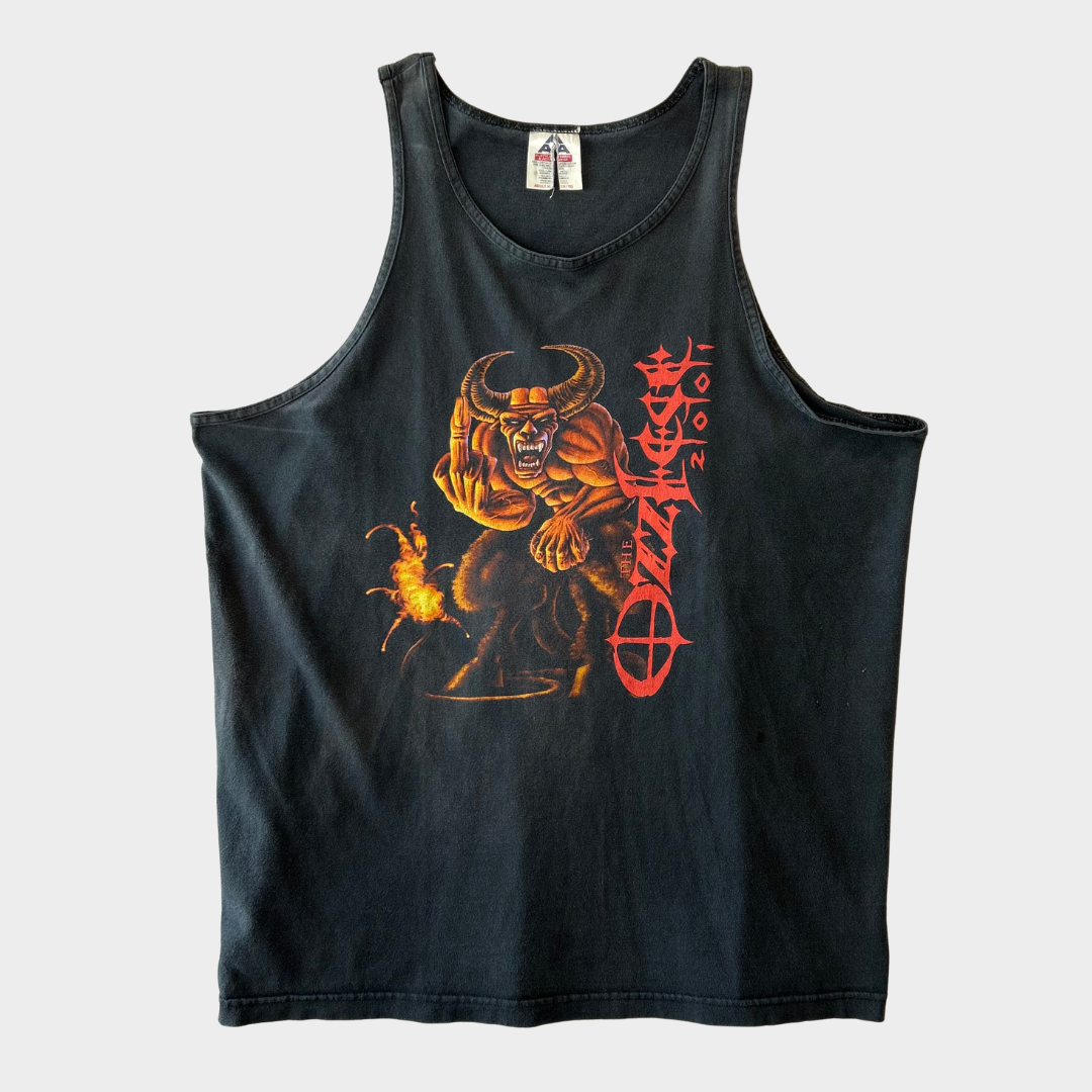 00's ALSTYLE オジー・オズボーン Ozzfest2001 フェス タンクトップ 黒 XL/A6444T-SO