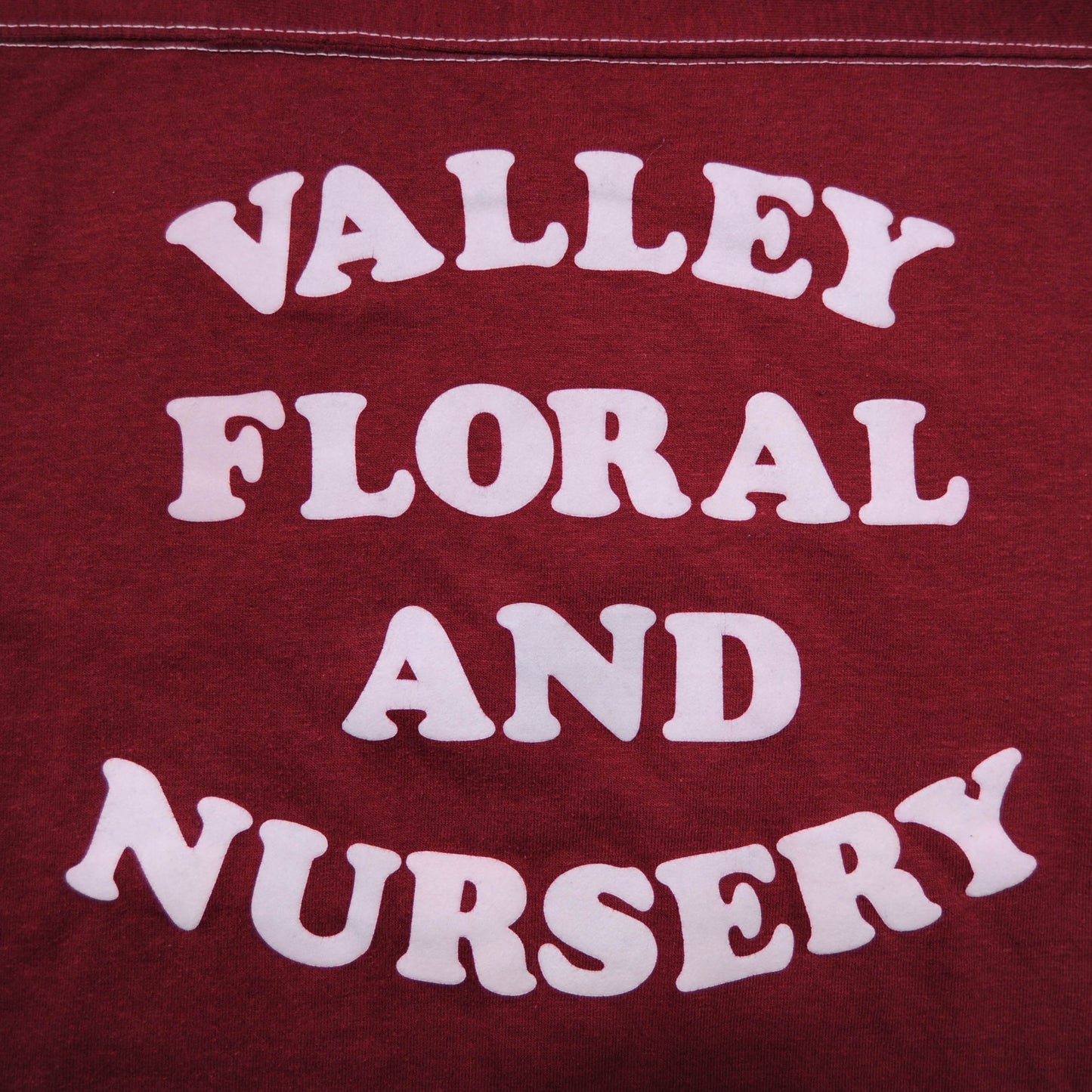 70's sportswear VALLY FLORAL AND NURSERY フットボールTシャツ(L)/A3102T-S