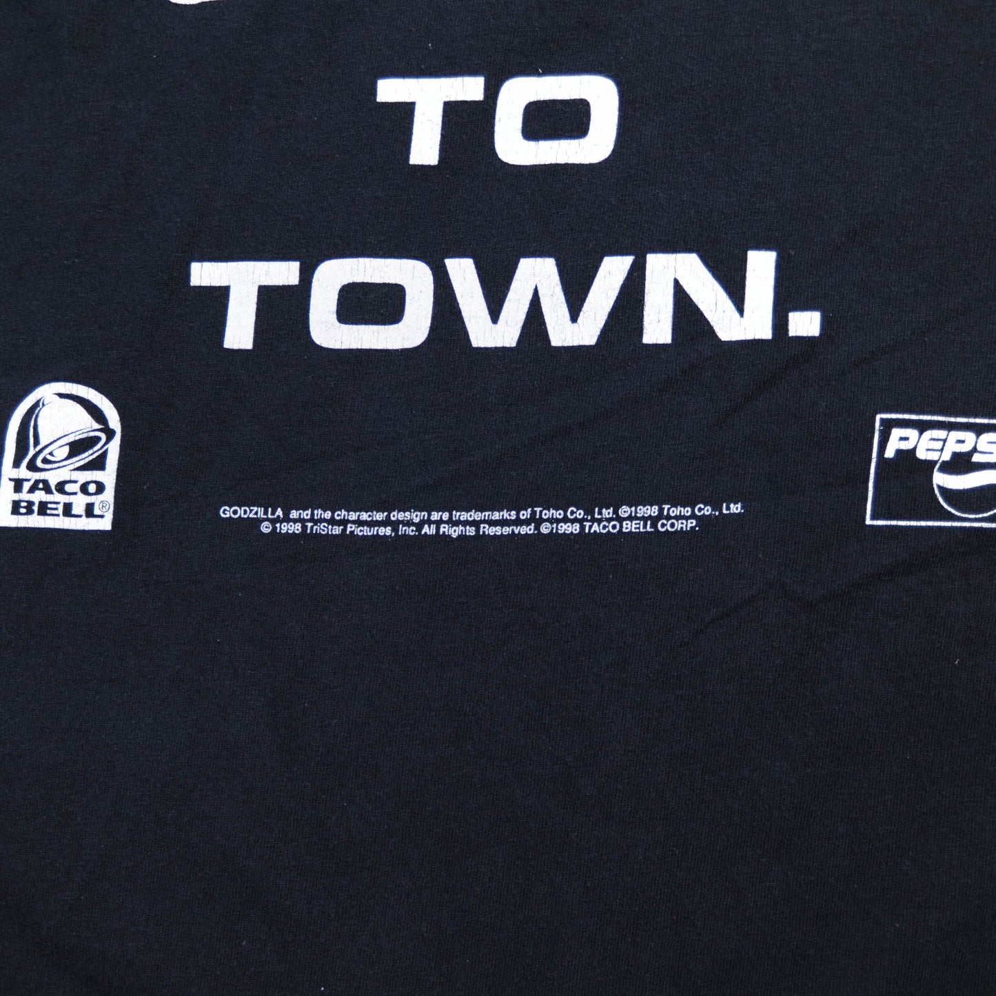 90’s GODZILLA ムービーTシャツ 黒(L)/A3582T-S