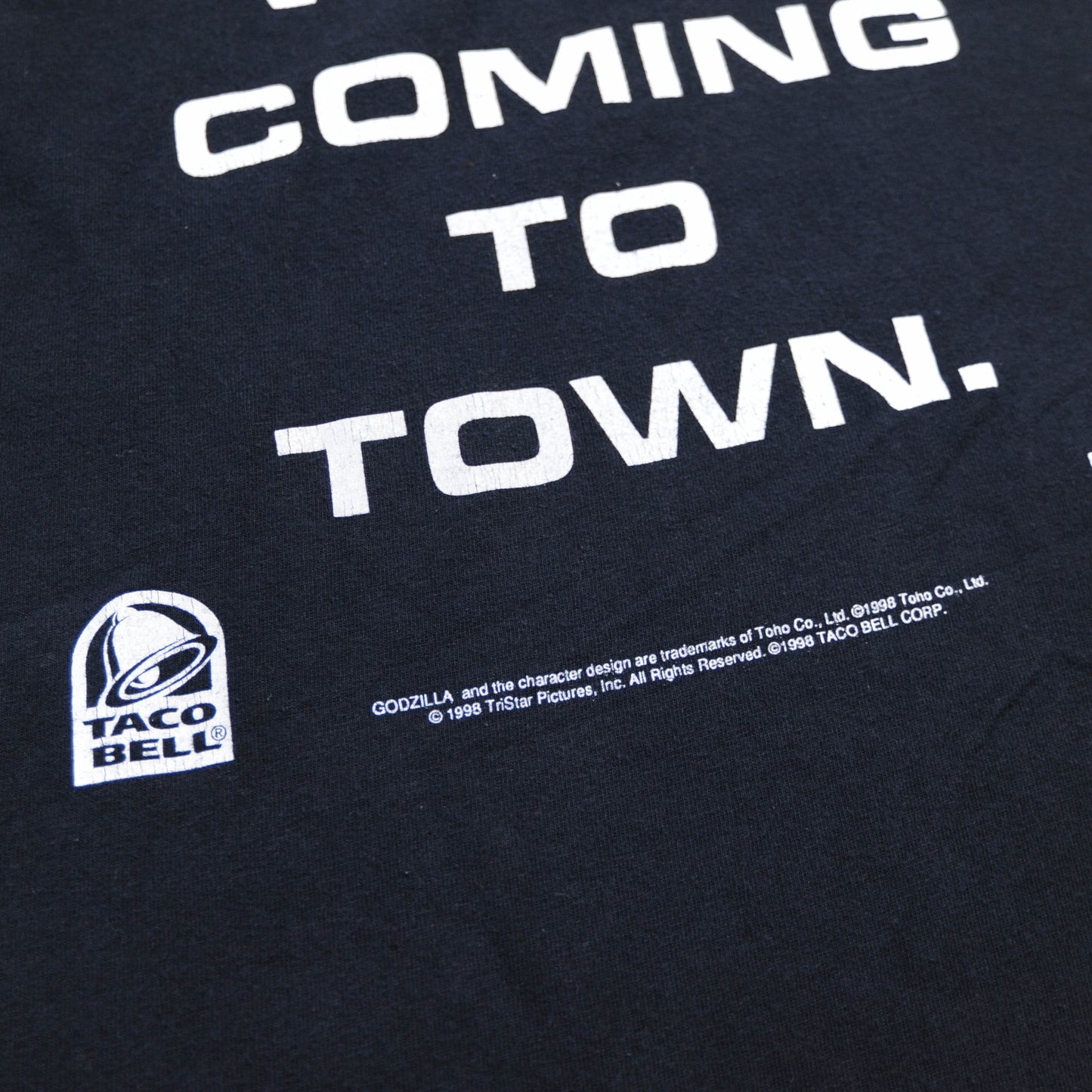 90’s GODZILLA ムービーTシャツ 黒(L)/A3582T-S