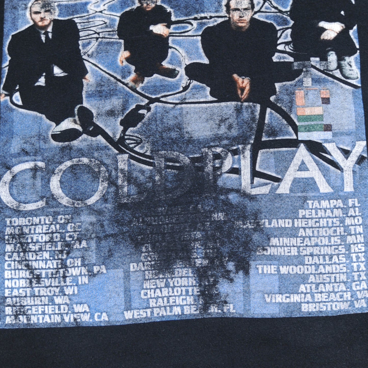COLD PLAY 2005tour Tシャツ 黒(L)/A3588T-S