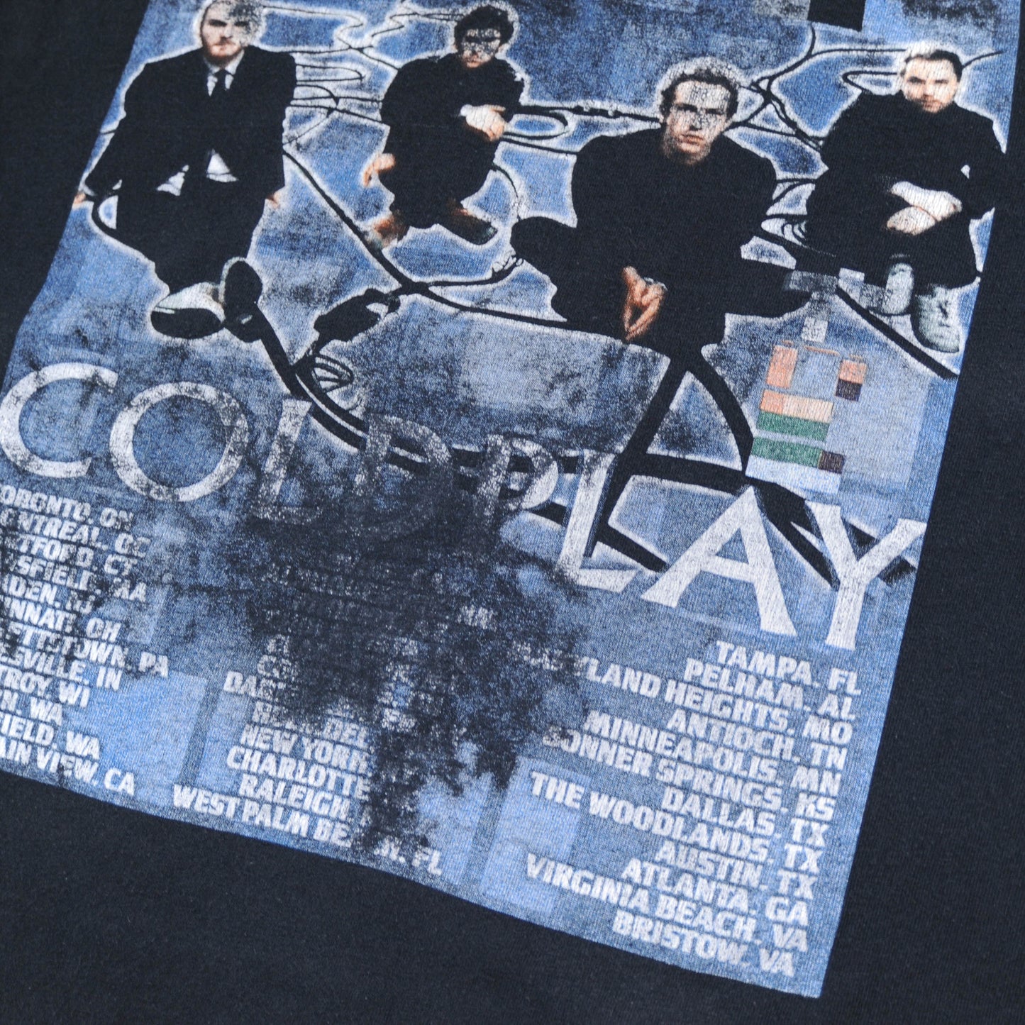 COLD PLAY 2005tour Tシャツ 黒(L)/A3588T-S