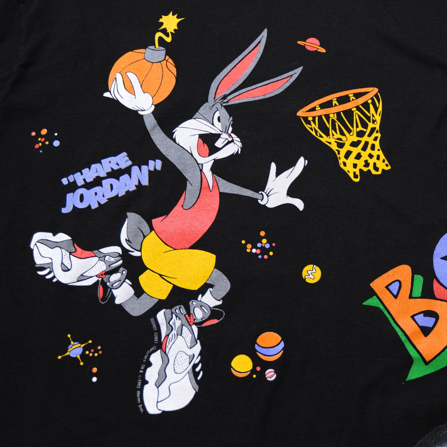 90's NIKE SPACE JAM MICHAEL JORDAN プリントTシャツ(L)/A0059T