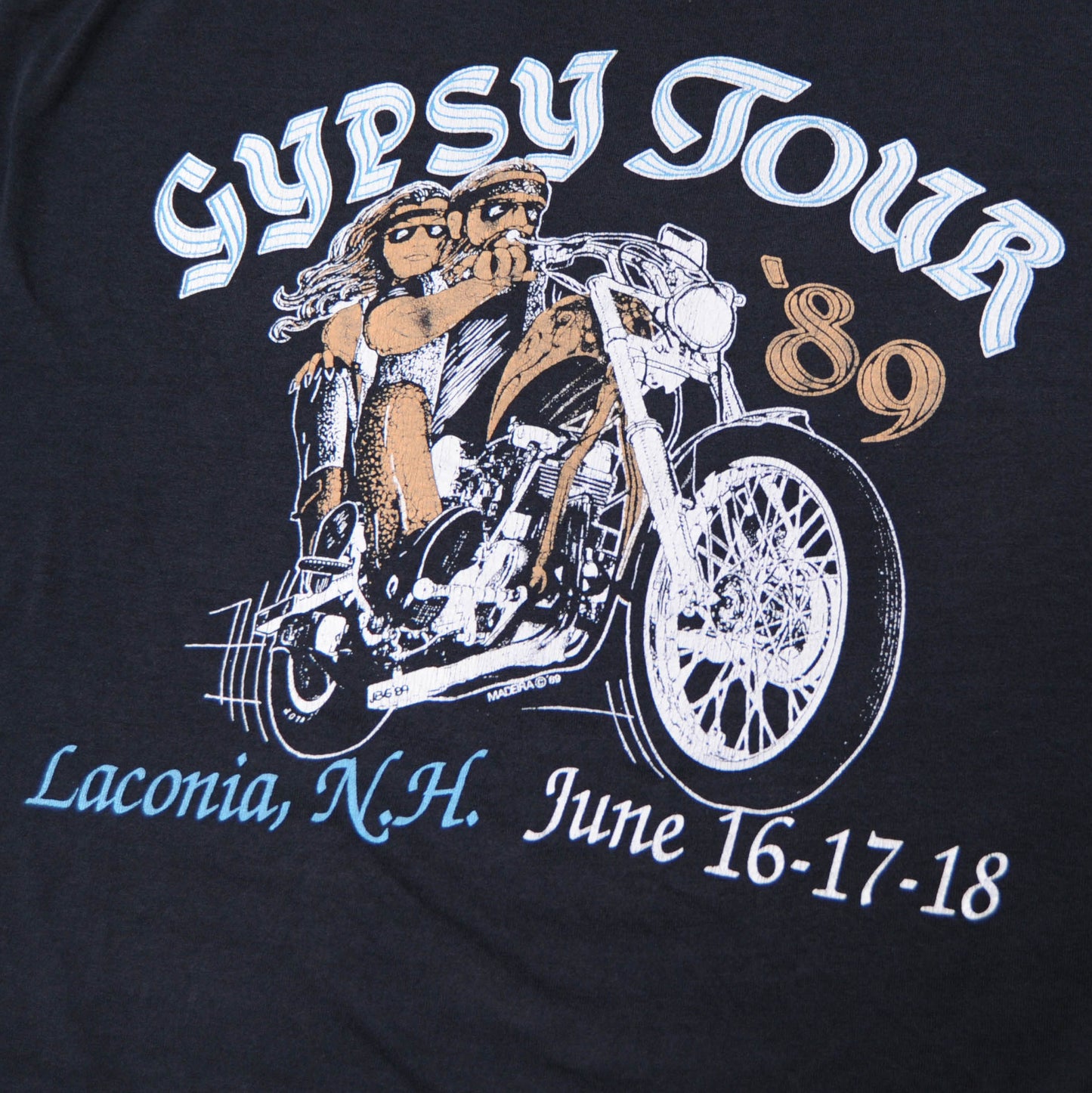 80's GYPSY TOUR 89 プリントTシャツ 黒 (XL)/A3097T-S