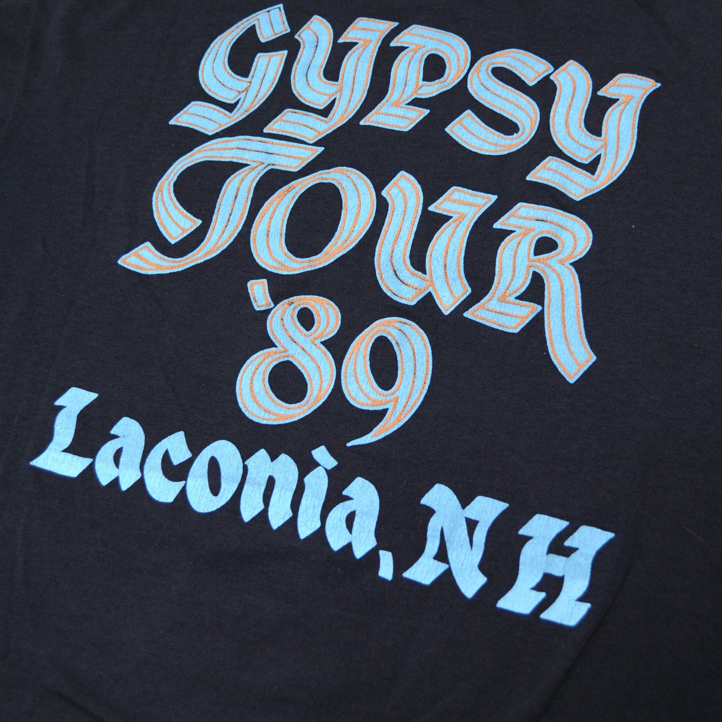 80's GYPSY TOUR 89 プリントTシャツ 黒 (XL)/A3097T-S