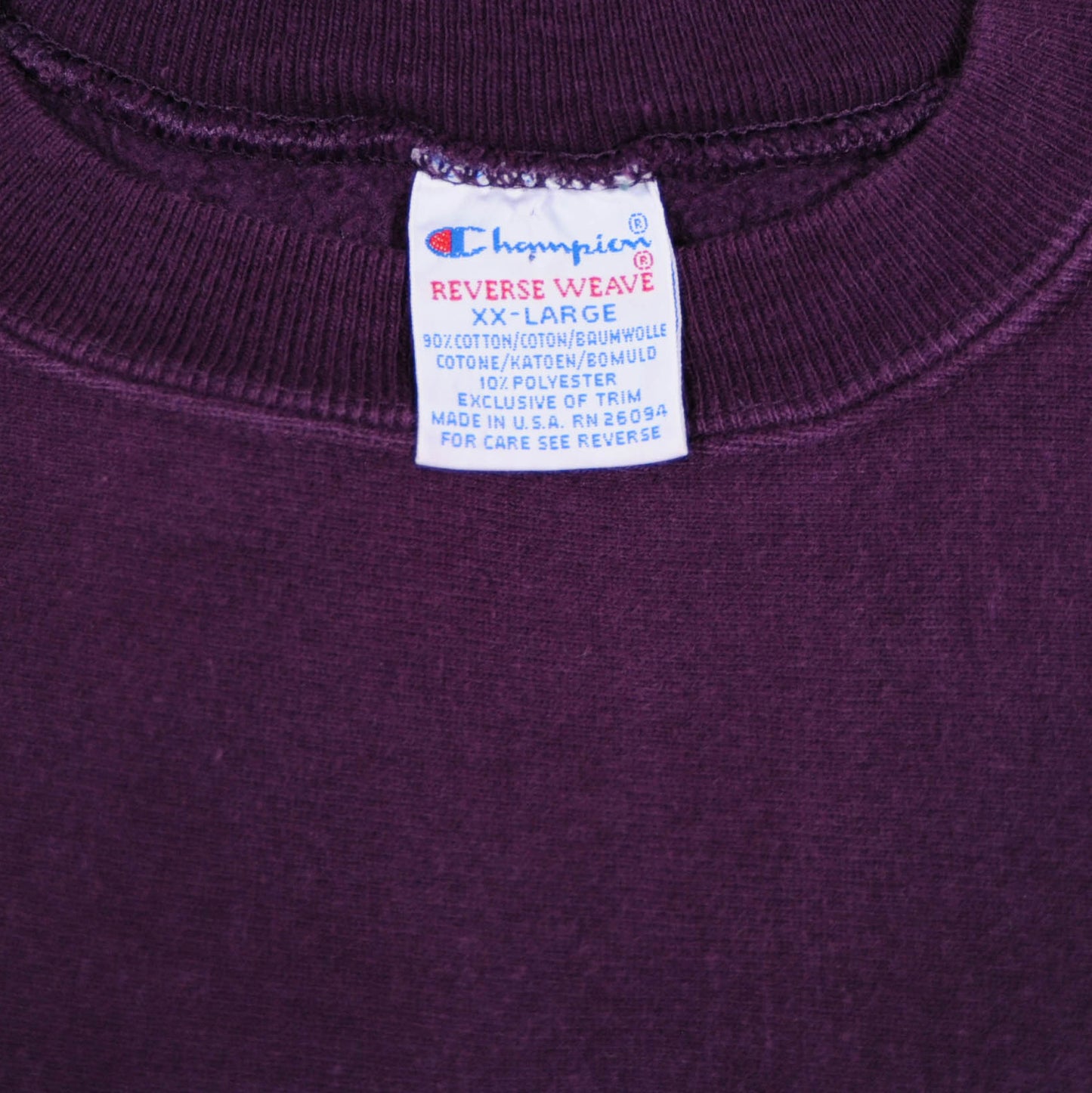 90’s Champion REVERSE WEAVE(NORTH WESTERN)チャンピオンリバースウィーブ(XXL)/A2217S-O