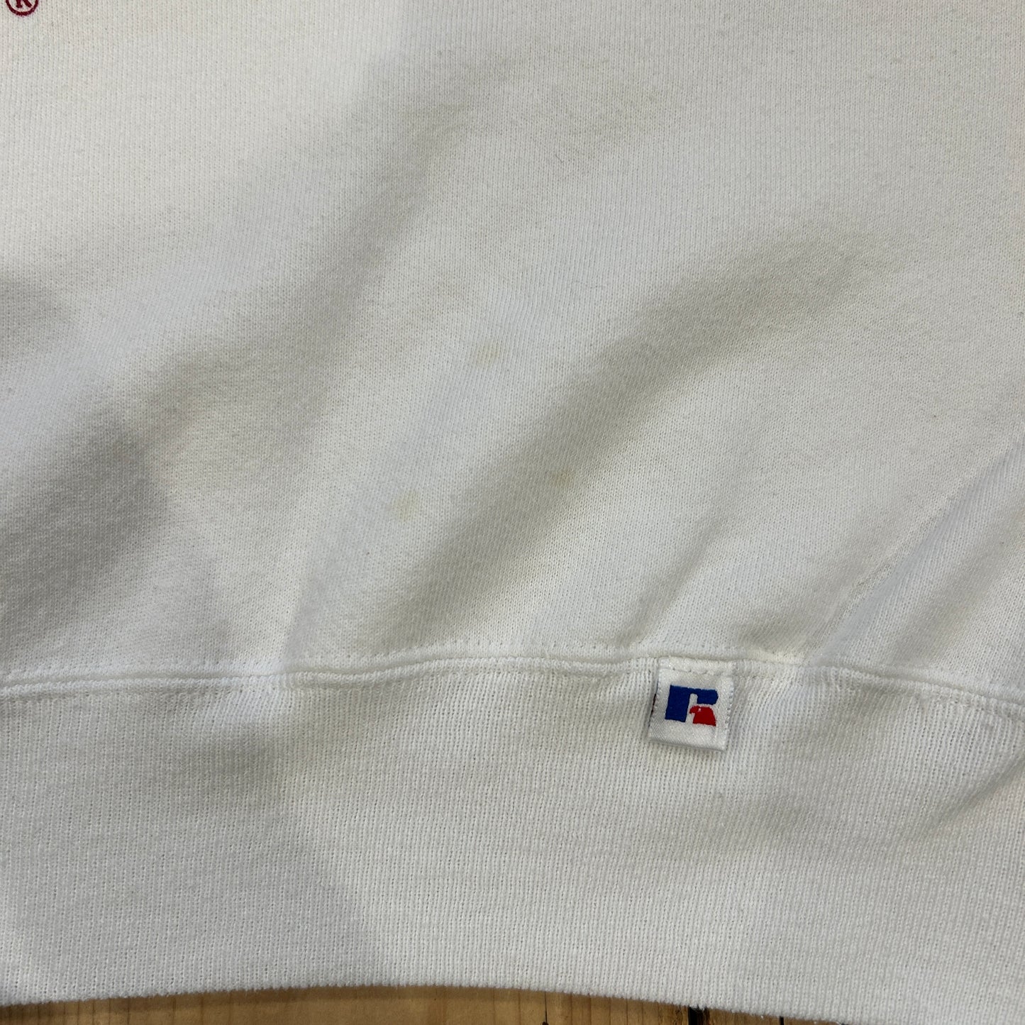 90's RUSSELL ATHLETIC "ALABAMA" カレッジ スウェット ホワイト (XL)/A5608S-SO