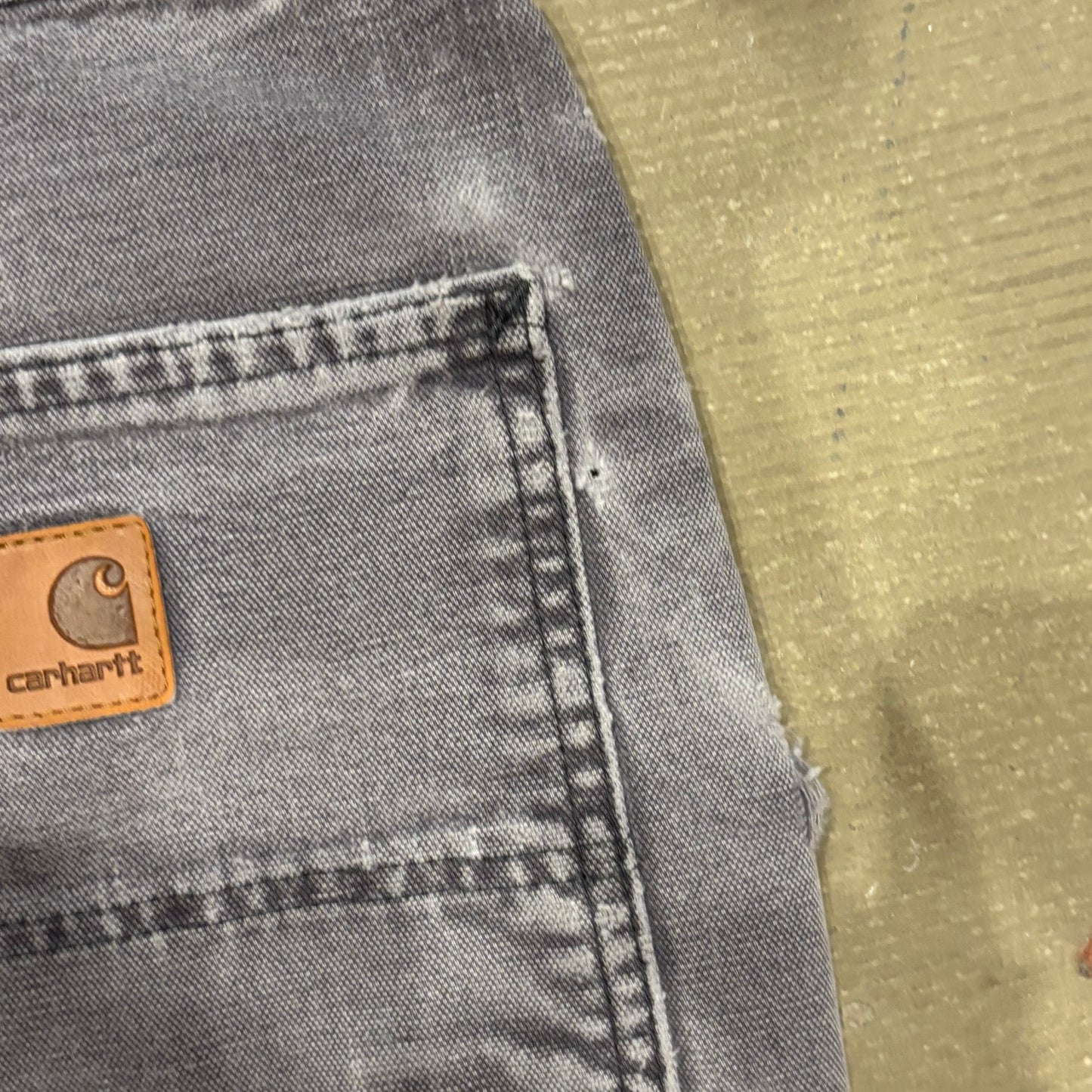 00's Carhartt カーハート ペインターパンツ グレー (34×32)/B1021P-SO