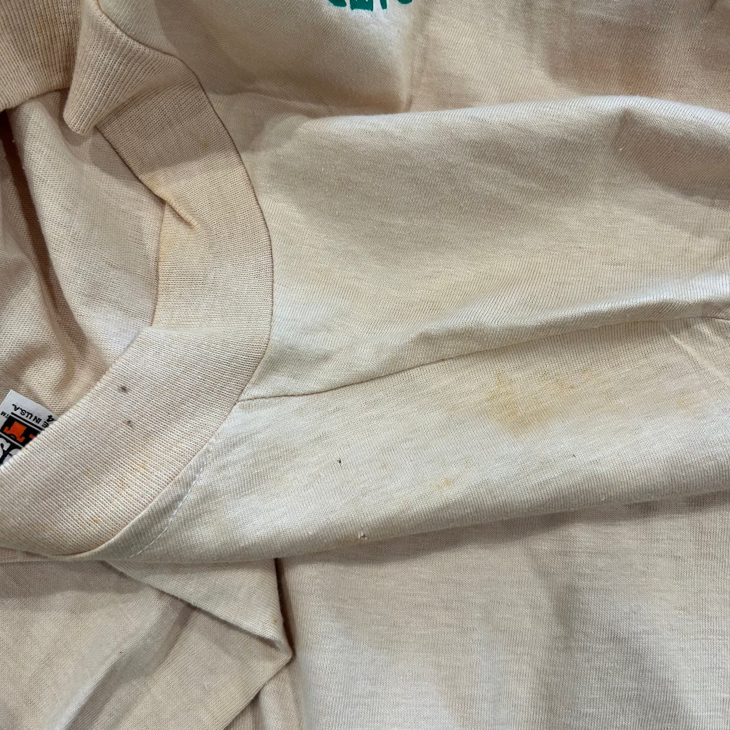80's Hanes BENNIGAN'S レストラン 企業Tシャツ ベージュ(L)/A6910T-SO