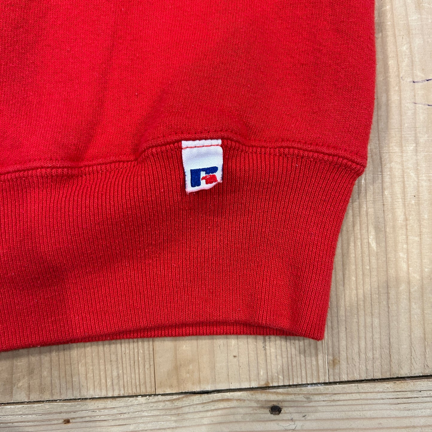 90's RUSSELL ATHLETIC "NEW MEXICO" カレッジ スウェット レッド (L)/A5609S-SO