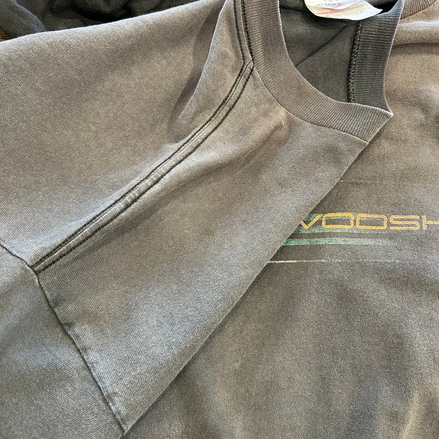 90's NIKE SWOOSH18 ナイキゴルフ Tシャツ フェード 黒(XL)/B2012T-SO