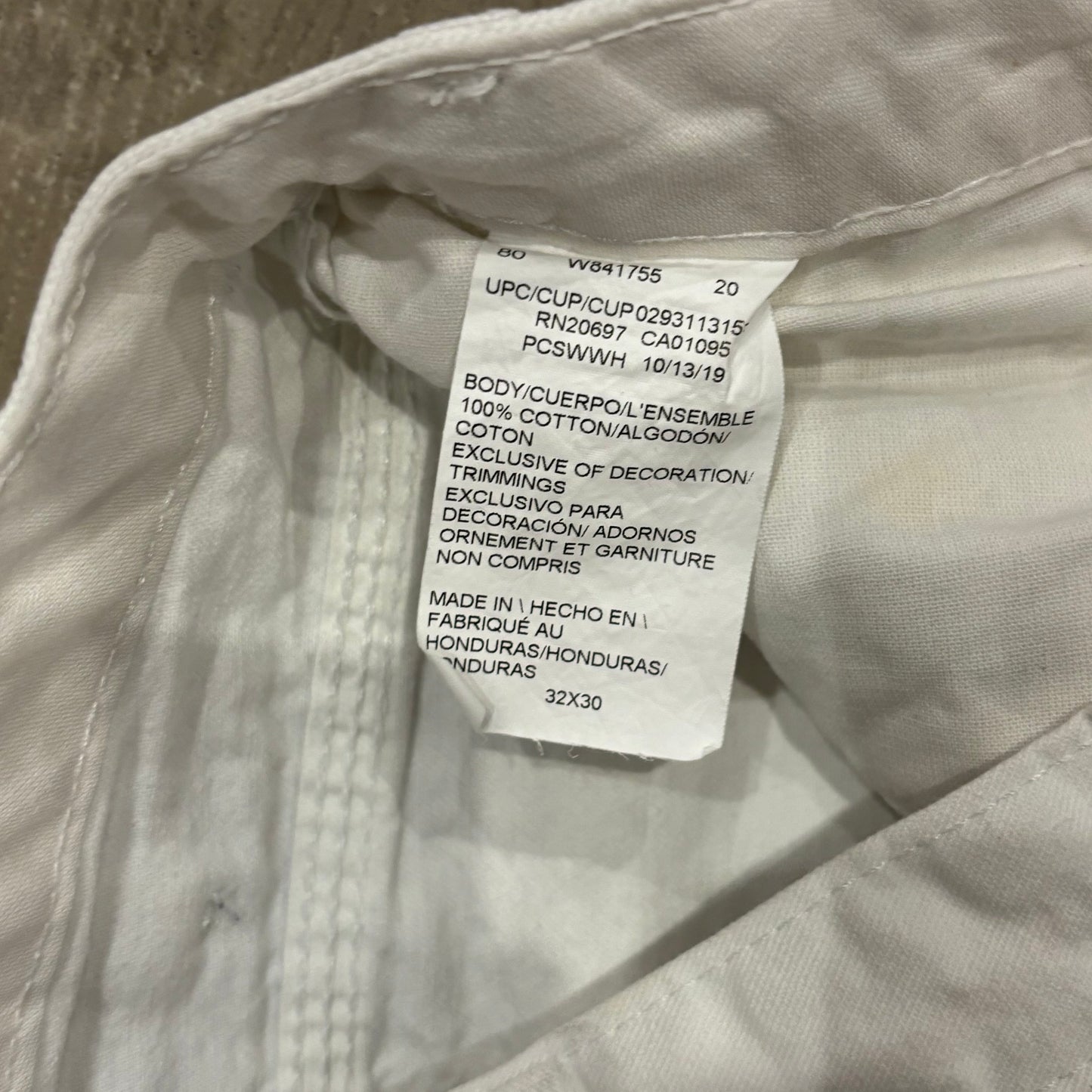 00's Dickies×Sherwin Williams ディッキーズ ペインターパンツ ペンキ 白(32×30)/B2249P-SO