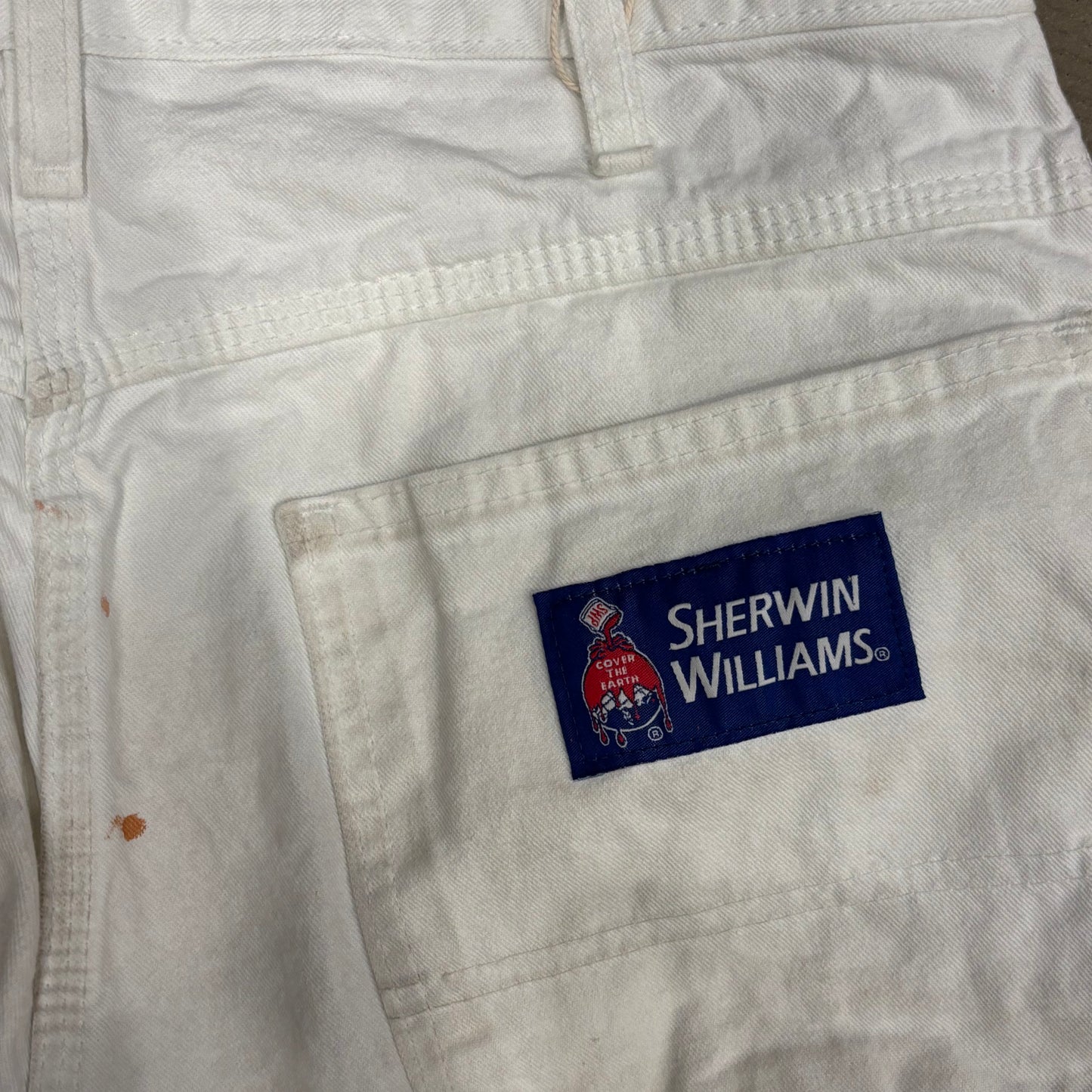 00's Dickies×Sherwin Williams ディッキーズ ペインターパンツ ペンキ 白(32×30)/B2249P-SO
