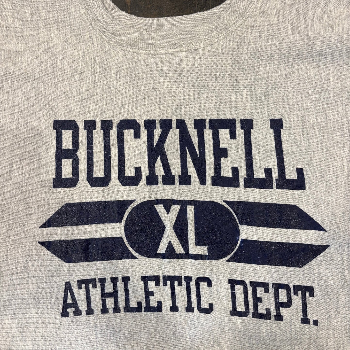 90's Campion リバースウィーブ BUCKNELL ATHLETIC DEPT スウェット グレー XL /A5427S-SO