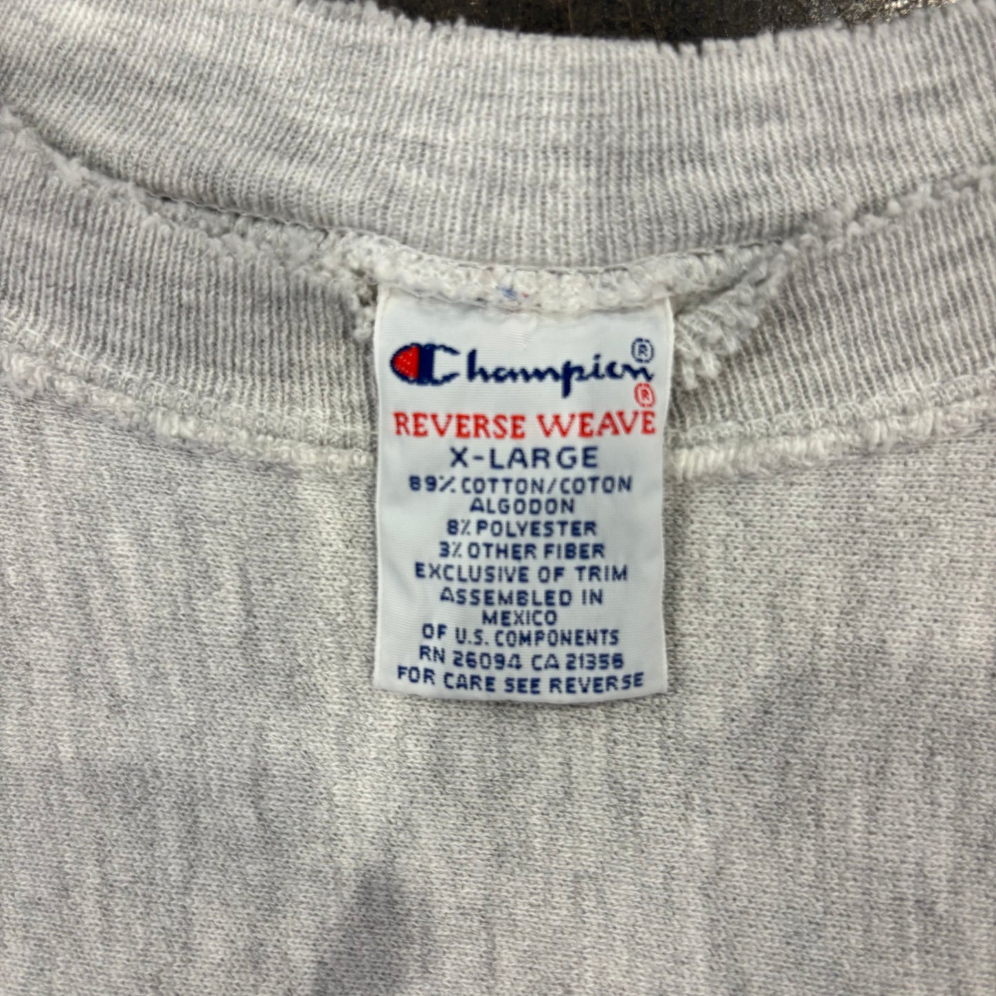 90's Campion リバースウィーブ ALPHA SIGMA ALPHA スウェット グレー XL /A8284S-SO
