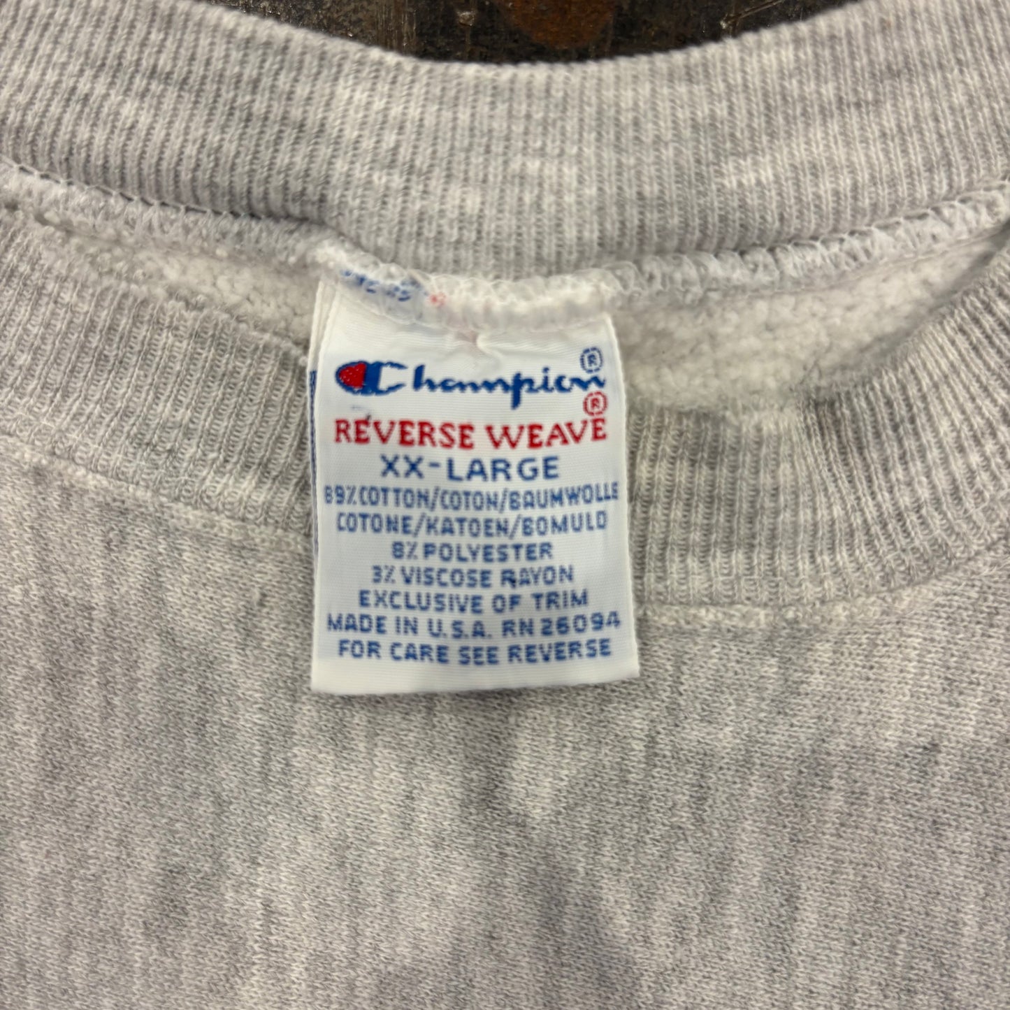 90's Campion リバースウィーブ PENN STATE ワッペン スウェット グレー 2XL /A7883S-SO