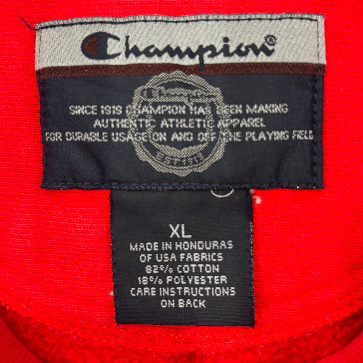 00's Campion PREMIUM REVERSE WEAVE リバース IOWA STATE スウェット 赤 XL /A8149S-SO