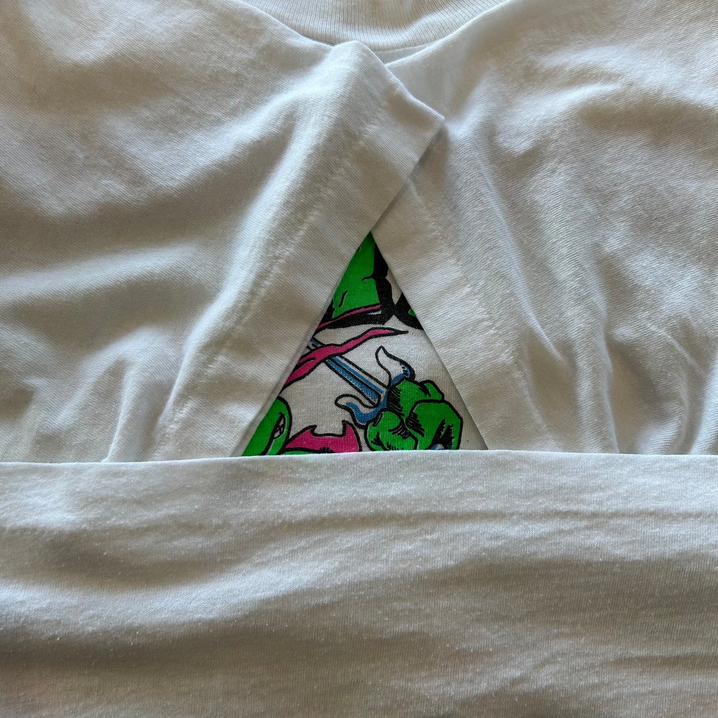 80's Screen Stars タートルズ アニメキャラクターTシャツ 白(XL)/A6913T-SO