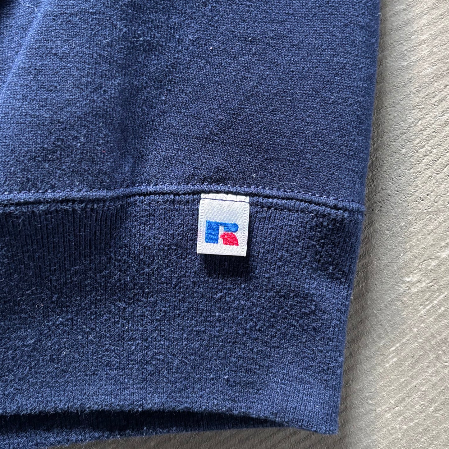 90's RUSSELL ATHLETIC ラッセル Sweat スウェット 紺 (L)/A5227S-SO