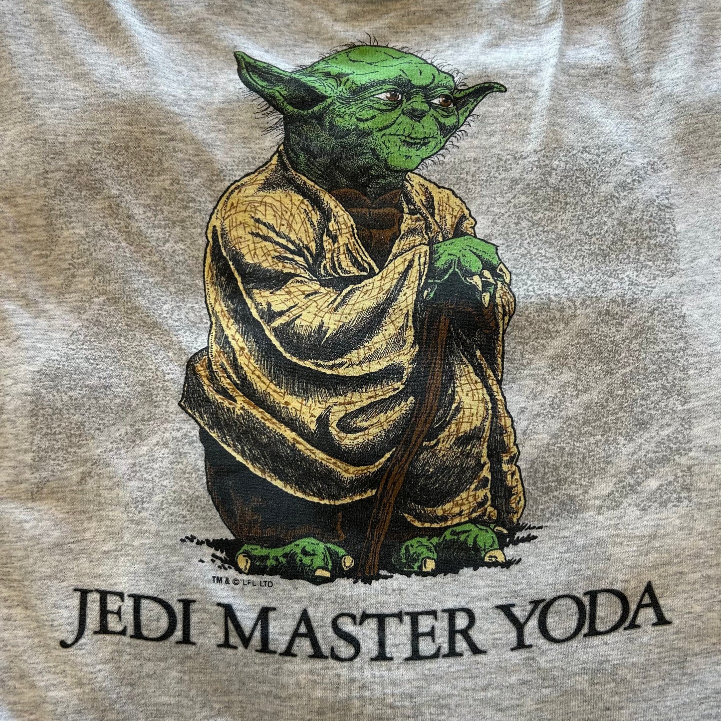 90's ARTEX STAR WARS”JEDI MASTER YODA" ヨーダ ムービーTシャツ グレー(L)/A6764T-SO