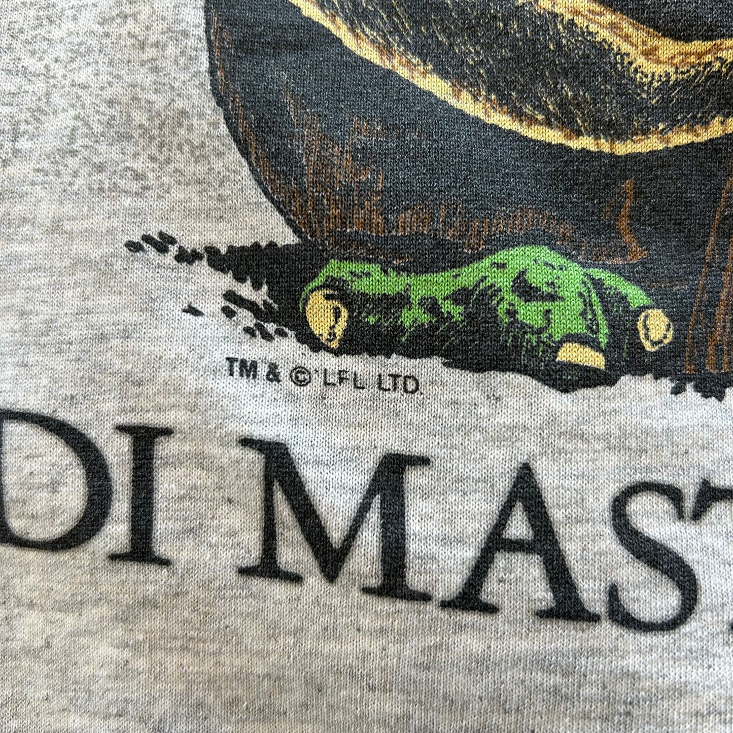 90's ARTEX STAR WARS”JEDI MASTER YODA" ヨーダ ムービーTシャツ グレー(L)/A6764T-SO